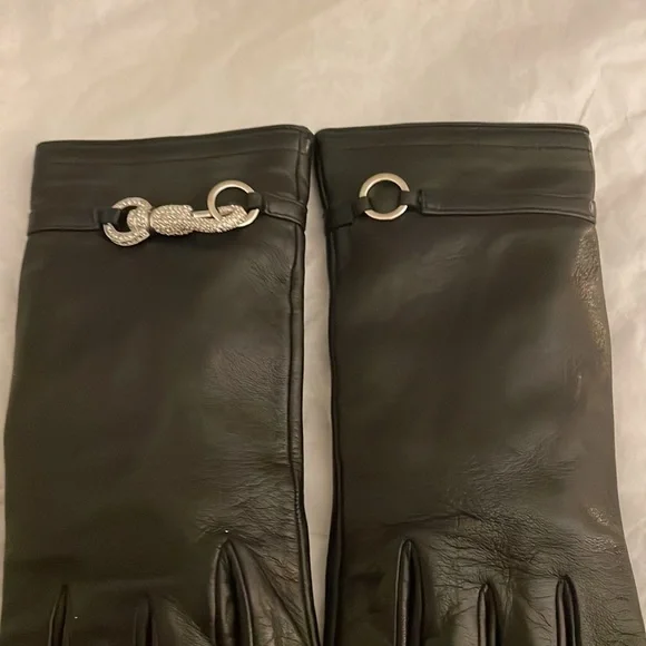小物 Christian Dior Galliano Leather Gloves Authentic Christian Dior John Galliano❤️ Black beautiful